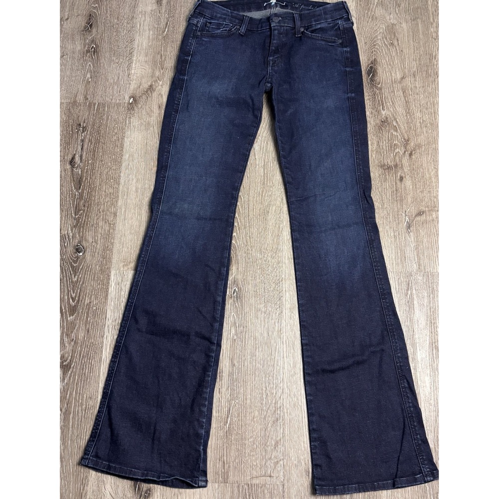 7 For All Mankind Womens 28 Jeans A Pocket Blue Denim Dk Wash Y2K Bootcut